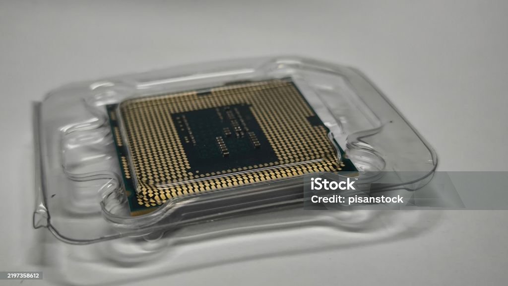 Cpu Box Design Cpu In Transparent Box On White Background Stock Photo - Download Image ...