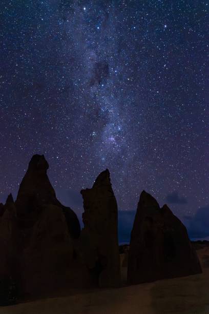istock Milky Way over rock formations at night. 2197360482
