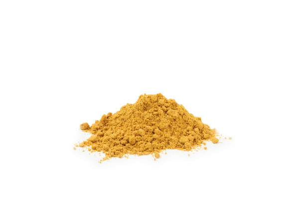 istock Fresh ginger and lemon isolated on white background. Sliced ​​ginger. Ginger root. Traditional alternative medicine, healing tea for immunity. Close-up. 2197360630