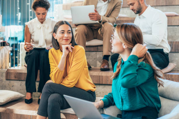 istock Business people in modern coworking space 2197362767