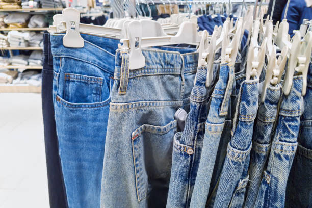 istock Jeans in a clothing store 2197363563