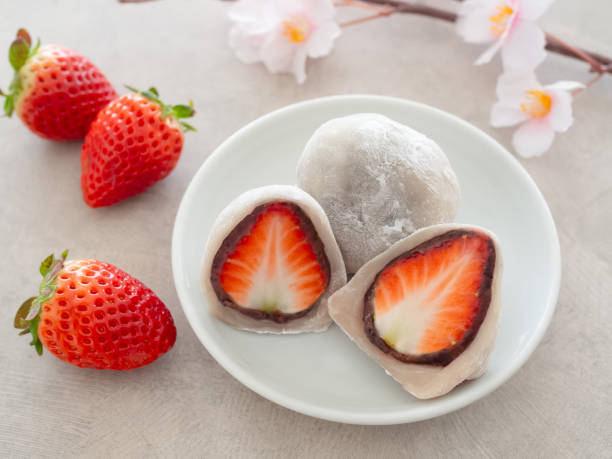 istock Strawberry Daifuku, Strawberry Wrapped in Mochi 2197366894