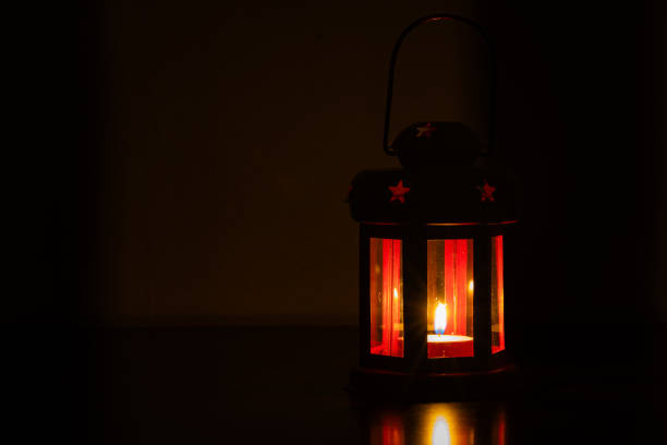 Closeup of lantern decoration for design purpose