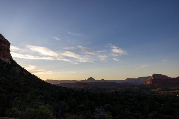istock Scenic view of Sedona's red rock formations under a clear blue sky at sunset 2197367981
