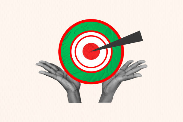 istock 3d sketch collage image of hands show target diagram imitation statistics success aim achievement growth promotion concept 2197369054