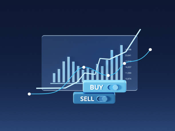 Digital 3D Stock Market Analysis with Growth Charts and Financial Investment Data. An advanced digital 3D stock market analysis featuring growth charts, financial data, and trading insights. Perfect for finance, investment, and business success presentations. best stocks for cfd trading stock pictures, royalty-free photos  images