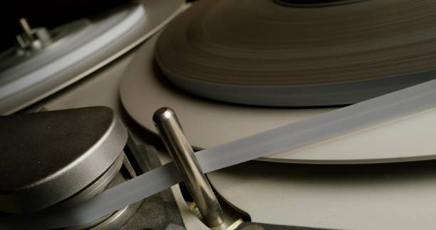 istock Tape recorder with magnetic tape 2197374942