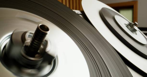 istock Tape recorder with magnetic tape 2197374960