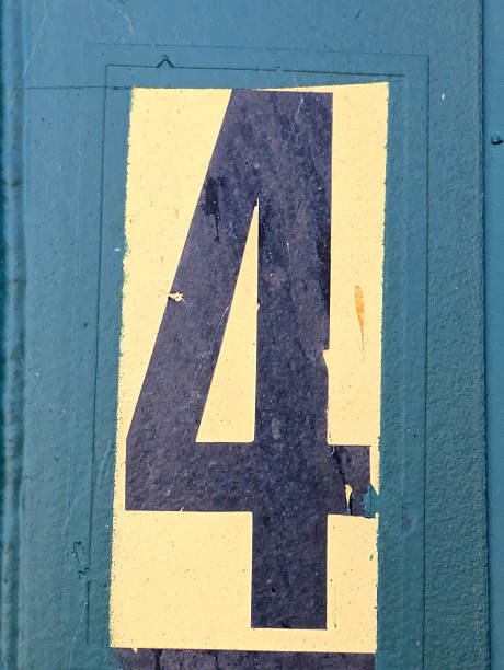 istock Written Wording in Distressed State Typography Found Number 4 Ransom Note 2197383220