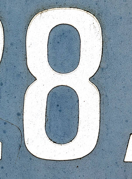 istock Written Wording in Distressed State Typography Found Number eight 8 2197383319