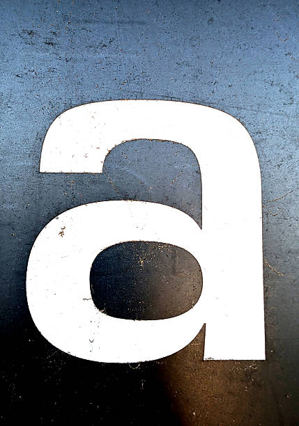 Written Wording in Distressed State Typography Found Letter A Ransom Note