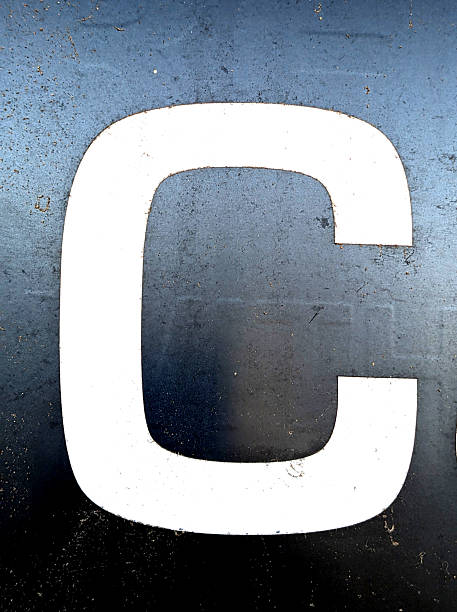 istock Written Wording in Distressed State Typography Found Letter C 2197384492
