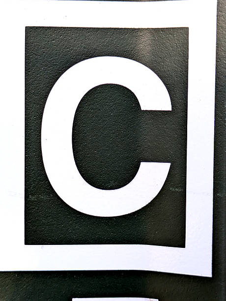 istock Written Wording in Distressed State Typography Found Letter C 2197384499