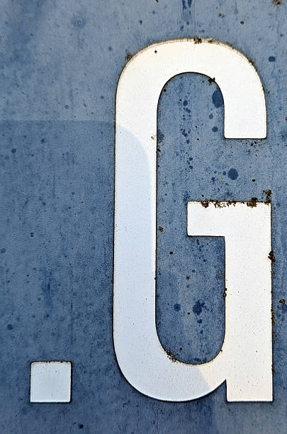 istock Written Wording in Distressed State Typography Found Number Letter G 2197384758