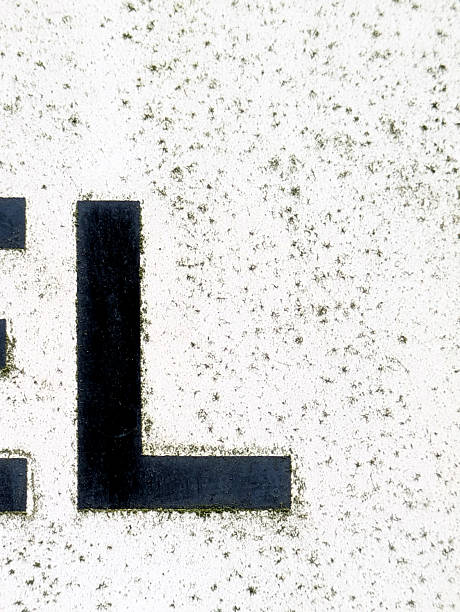 istock Written Wording in Distressed State Typography Found Letter L 2197385219