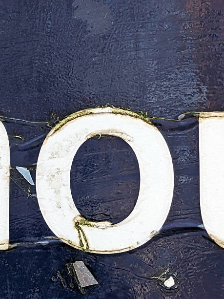 istock Written Wording in Distressed State Typography Found Letter O Zero o 2197386714