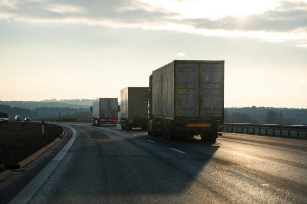 istock Road transport - car in motion. 2197387773