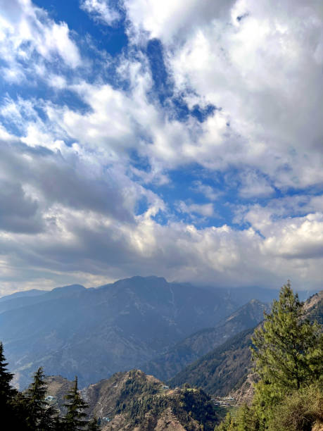 istock Picturesque mountain landscape under cloudy sky. 2197388512