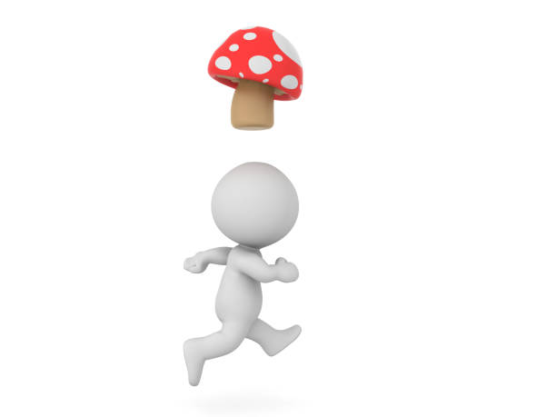 Person who falls in an unexpected accident. 3D illustration