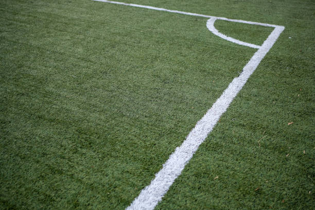 istock Corner of a soccer (football) field 2197403270