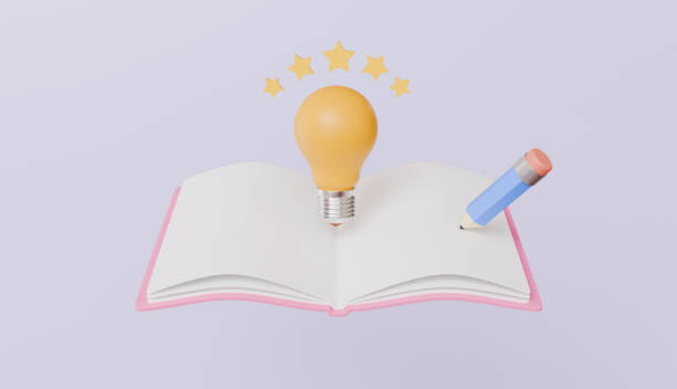 istock Yellow light bulb floating above of books open, education, intelligence or idea concept 2197404073