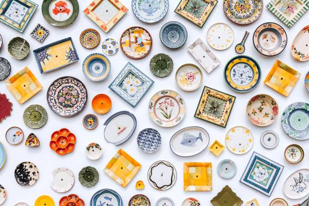 istock Colorful Ceramic Plates and Dishes Display 2197406936