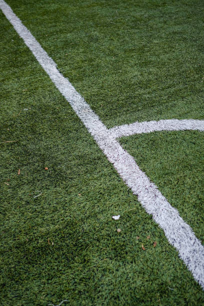 istock Close-up of a soccer (football) field corner 2197406960