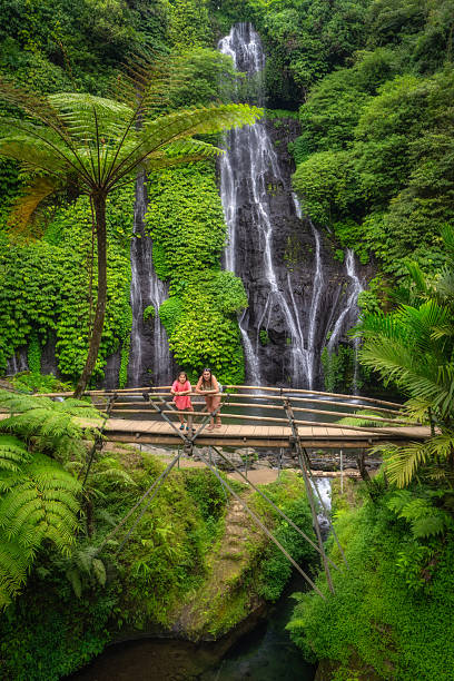 istock A Serene Waterfall Cascading in a Lush Jungle Setting, Attracting Visitors Seeking Natural Beauty and Adventure 2197413368