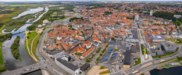 istock Aerial view around the old town in Randers 2197414677