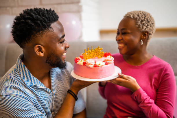 istock Loving couple celebrating birthday 2197416591