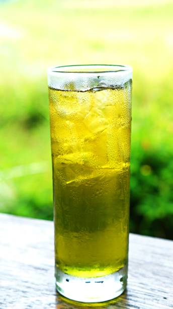 istock A tall glass filled with iced green tea, 2197417756