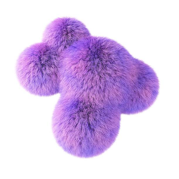 istock Fluffy metaball shape isolated on white background. 2197425121