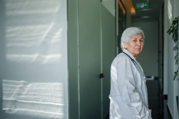 Senior female doctor portrait.