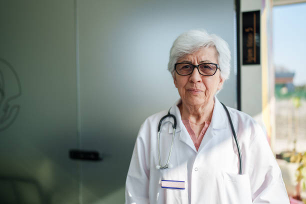 istock Senior female doctor portrait. 2197430800