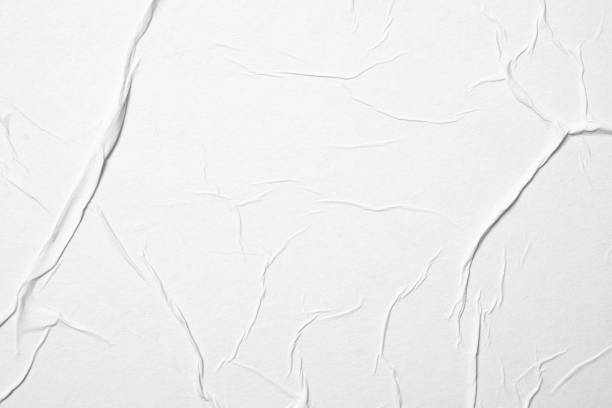 istock Close-up texture of white paper with folds. 2197430913