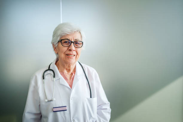 istock Senior female doctor portrait. 2197431139
