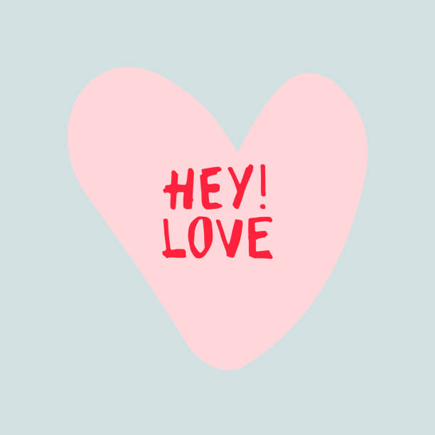 istock Card hand drawn like a sketch. Love, Romance, Valentines Day concept 2197435815