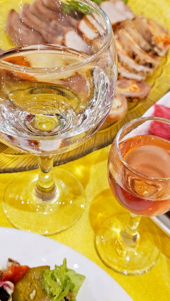 istock glass of vodka on a festive table 2197438443