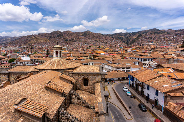 istock Panoramic View of Cusco Peru and Coricancha site Capturing the Historic City Center and Surrounding Andes Mountains Under a Sunny Sky 2197444563