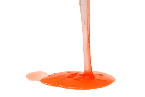 istock Red slime toy isolated on a white background. 2197447073