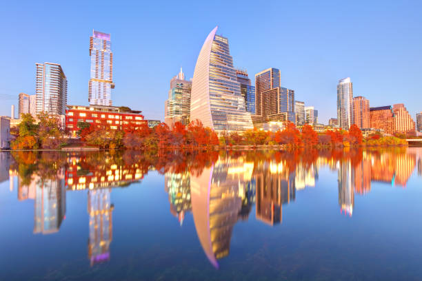 istock Austin Skyline from Lady Bird Lake 2197458377