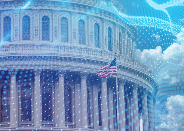 istock Government Management System with Network Compliance. Backup online application of Social Services. Software for archiving, searching, managing files and information. 2197459575
