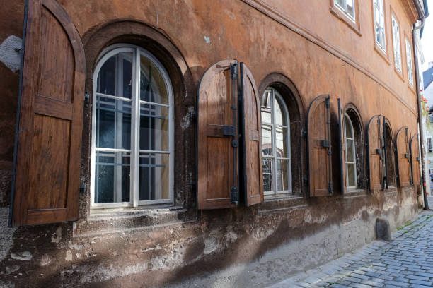 istock Old Building with Wooden Shutters 2197462330