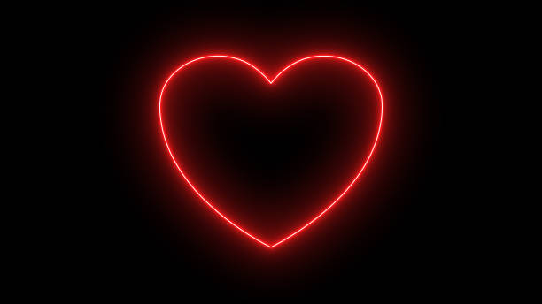 Valentine's Day Abstract Red Background With Heart Photo 4K