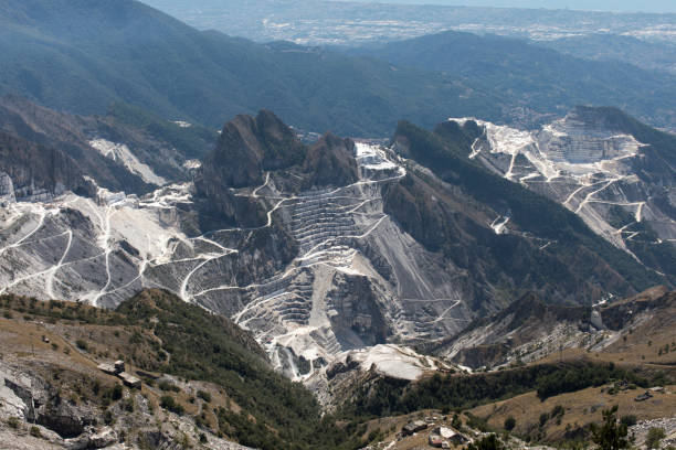 istock View of marble quarry seen from mountain 2197484450
