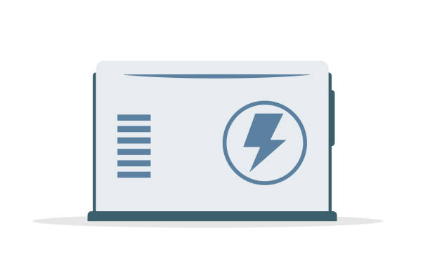 ilustraciones, imágenes clip art, dibujos animados e iconos de stock de icono de generador de respaldo - generadores