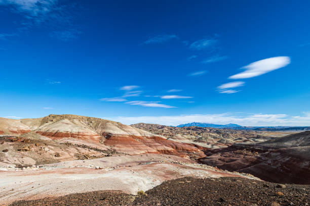 Mars landscape with beauty sky sunset