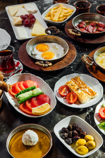 istock A Delicious Mixed Breakfast, Buffet, Turkish Food Culture 2197501673