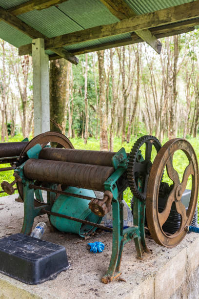 istock Old Rubber Roller Machine in Rustic Surroundings of Koh Jum, Thailand 2197503577