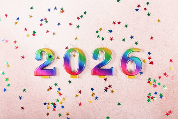 istock Holiday sparkling background Happy New Year 2024 2197515004